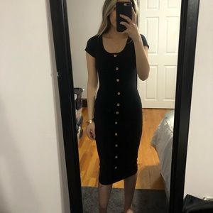 COPY - Midi black button dress